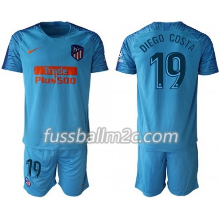 Fußballtrikots Atlético Madrid Diego Costa 19 Kinder Auswärts Trikotsatz 2018-2019